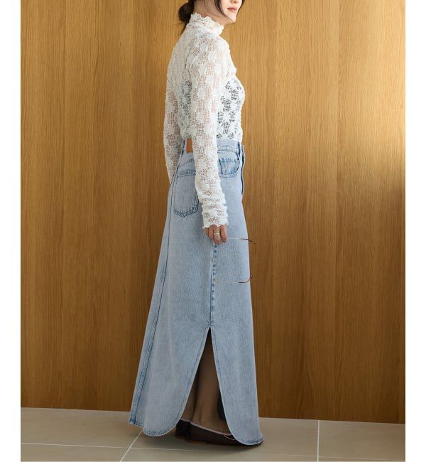 IENA LA BOUCLE「《予約》IENA LA BOUCLE ソフトデニムスリットスカート」|スカート|