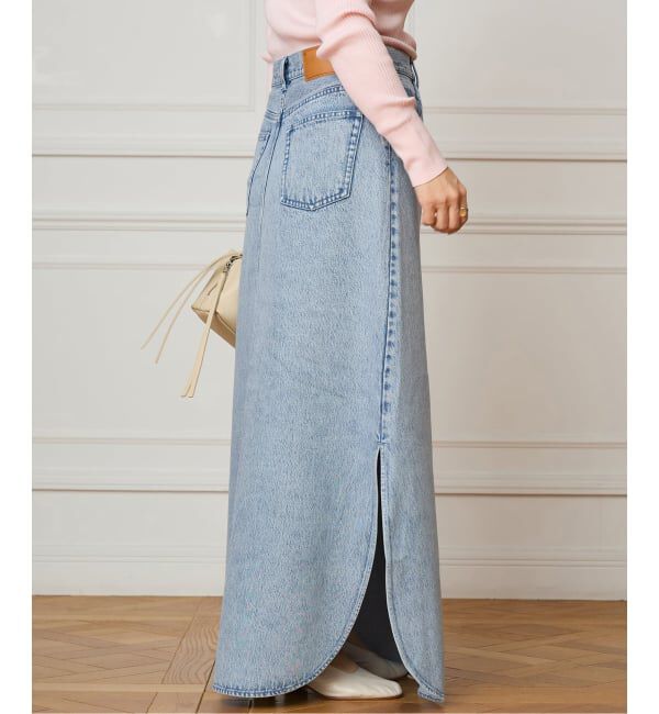 IENA LA BOUCLE「《予約》IENA LA BOUCLE ソフトデニムスリットスカート」|スカート|