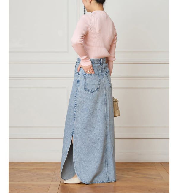 IENA LA BOUCLE「《予約》IENA LA BOUCLE ソフトデニムスリットスカート」|スカート|
