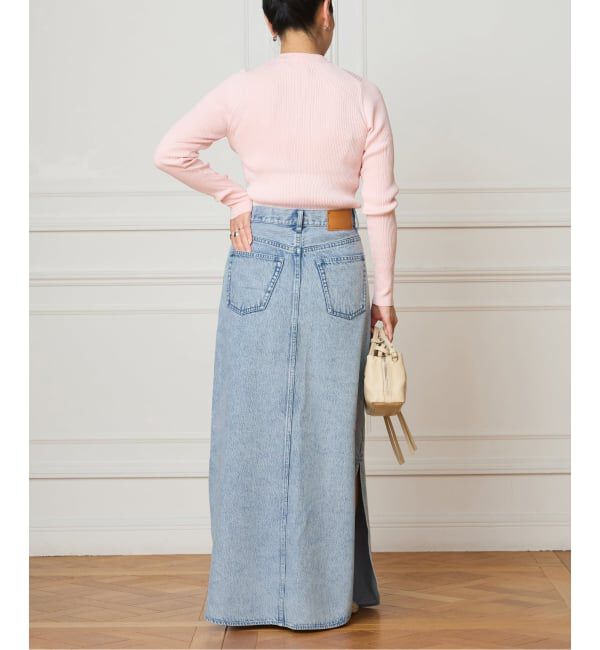 IENA LA BOUCLE「《予約》IENA LA BOUCLE ソフトデニムスリットスカート」|スカート|