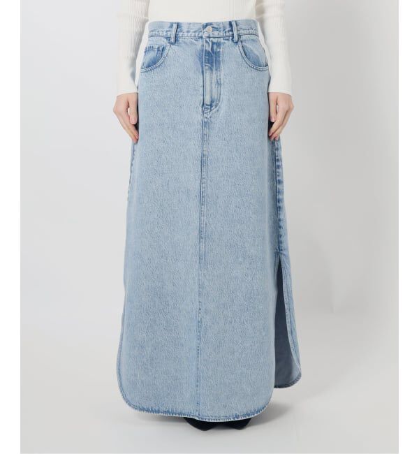 IENA LA BOUCLE「《予約》IENA LA BOUCLE ソフトデニムスリットスカート」|スカート|