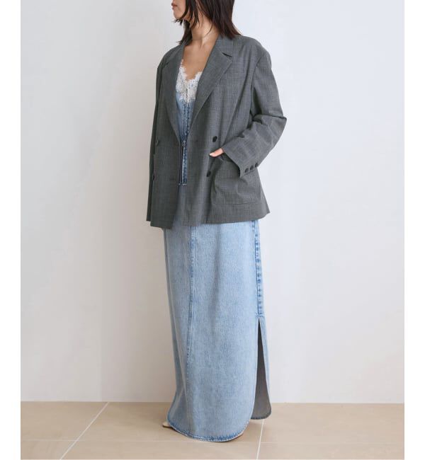 IENA LA BOUCLE「《予約》IENA LA BOUCLE ソフトデニムスリットスカート」|スカート|