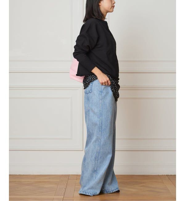 IENA LA BOUCLE「《予約》IENA LA BOUCLE ソフトデニムシルエットパンツ」|デニム|