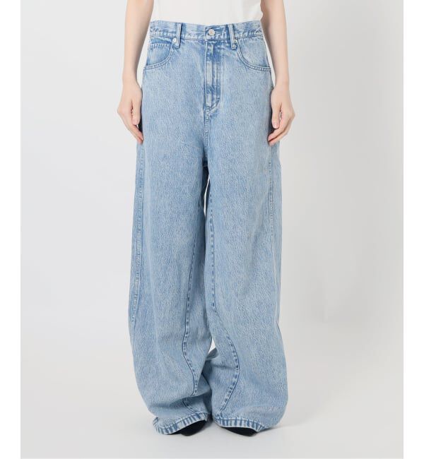 IENA LA BOUCLE「《予約》IENA LA BOUCLE ソフトデニムシルエットパンツ」|デニム|