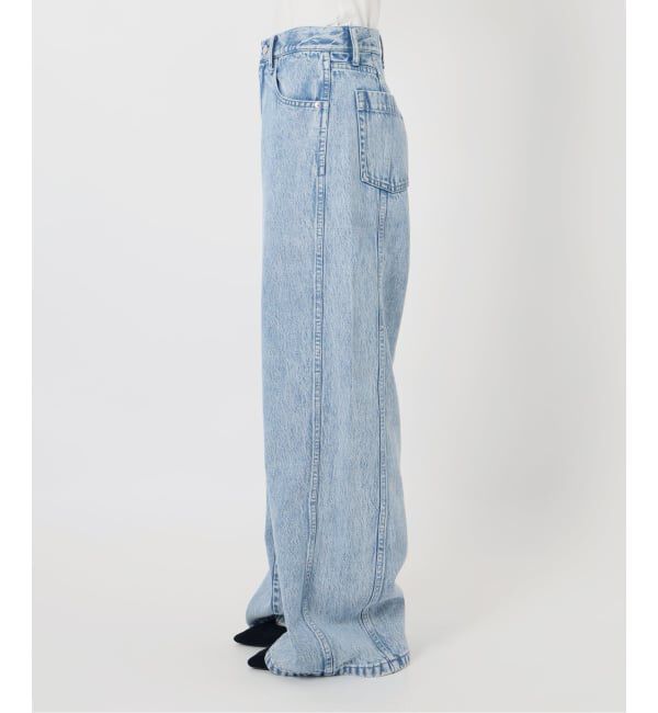 IENA LA BOUCLE「《予約》IENA LA BOUCLE ソフトデニムシルエットパンツ」|デニム|