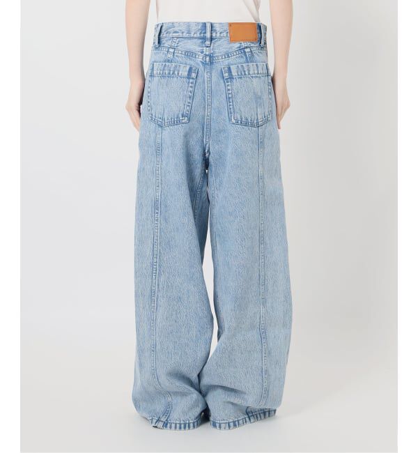 IENA LA BOUCLE「《予約》IENA LA BOUCLE ソフトデニムシルエットパンツ」|デニム|