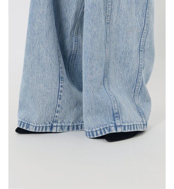 IENA LA BOUCLE「《予約》IENA LA BOUCLE ソフトデニムシルエットパンツ」|デニム|