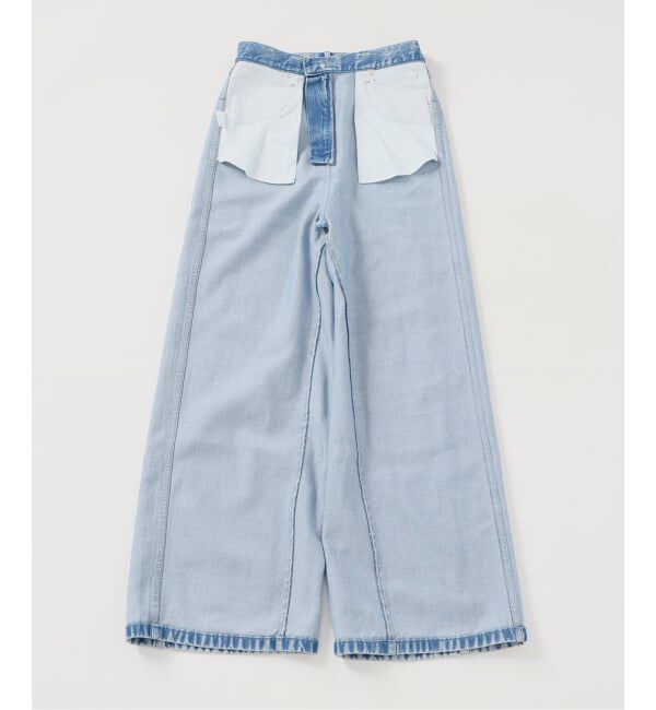 IENA LA BOUCLE「《予約》IENA LA BOUCLE ソフトデニムシルエットパンツ」|デニム|