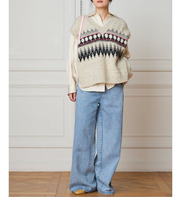 IENA LA BOUCLE「《予約》IENA LA BOUCLE ソフトデニムシルエットパンツ」|デニム|