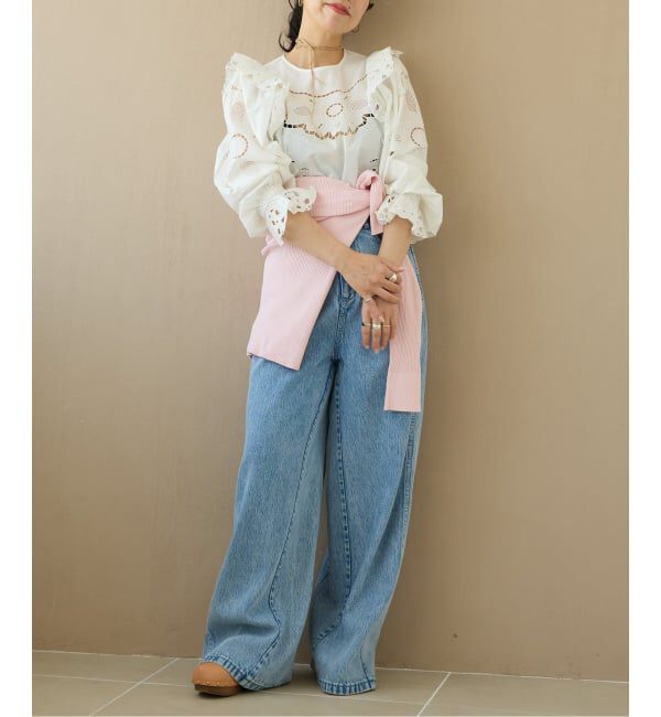 IENA LA BOUCLE「《予約》IENA LA BOUCLE カットワークブロードブラウス」|シャツ・ブラウス|