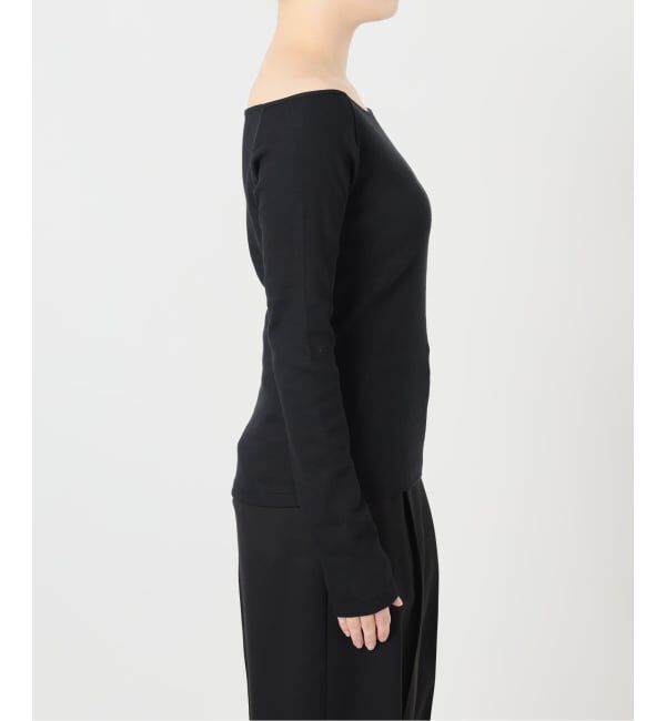 IENA LA BOUCLE「《予約》IENA LA BOUCLE コンパクトベアボートネックカット」|Tシャツ・カットソー|