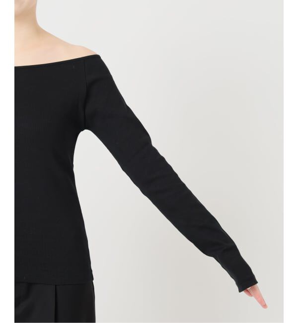 IENA LA BOUCLE「《予約》IENA LA BOUCLE コンパクトベアボートネックカット」|Tシャツ・カットソー|