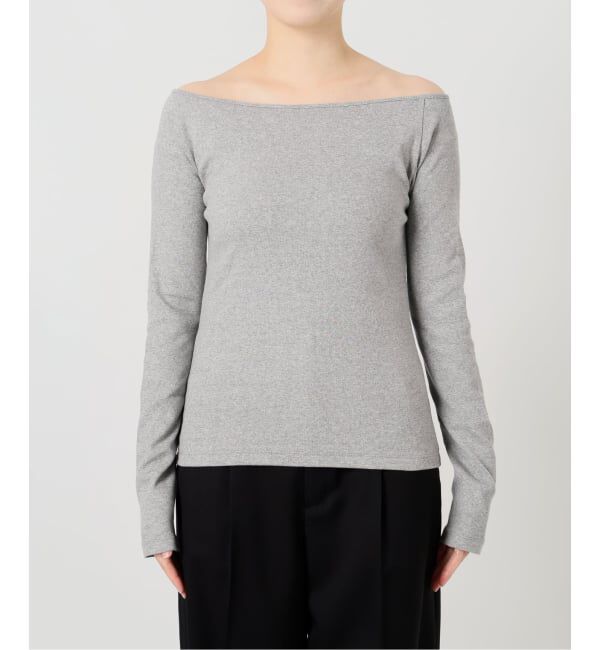 IENA LA BOUCLE「《予約》IENA LA BOUCLE コンパクトベアボートネックカット」|Tシャツ・カットソー|