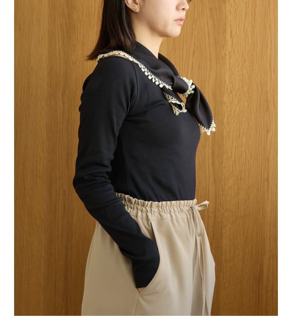 IENA LA BOUCLE「《予約》IENA LA BOUCLE コンパクトベアボートネックカット」|Tシャツ・カットソー|