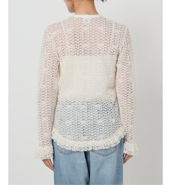 IENA LA BOUCLE「《追加予約》IENA LA BOUCLE antik dantel レースヘンリーネックプルオーバー」|Tシャツ・カットソー|