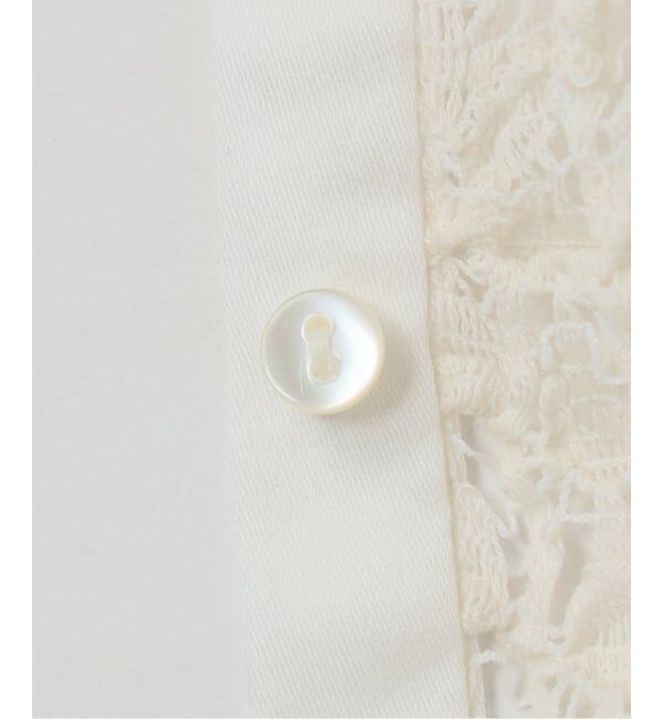 IENA LA BOUCLE「《追加予約》IENA LA BOUCLE antik dantel レースヘンリーネックプルオーバー」|Tシャツ・カットソー|