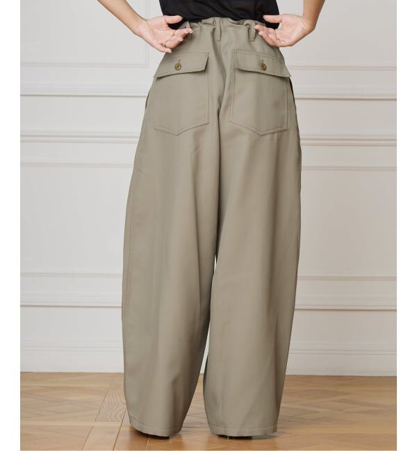 IENA LA BOUCLE「《追加予約》IENA LA BOUCLE ブライトギャバイージーバルーンパンツ」|その他|