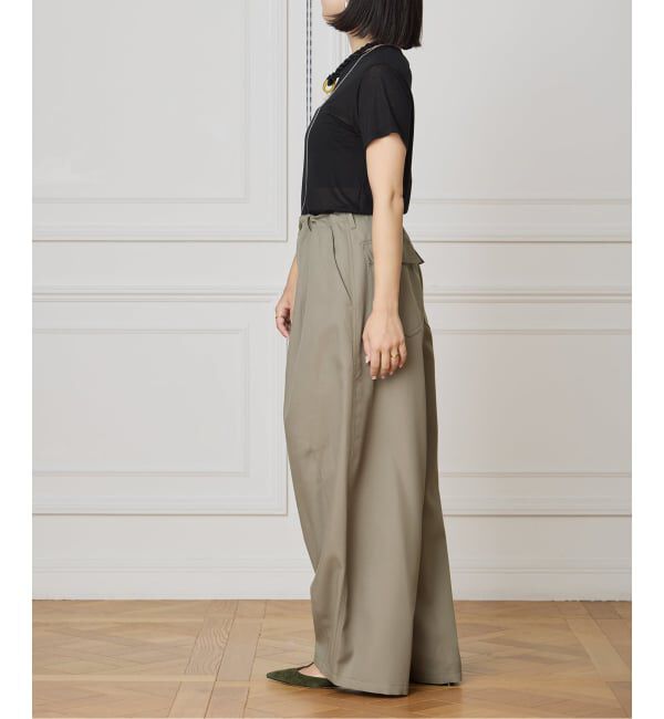 IENA LA BOUCLE「《追加予約》IENA LA BOUCLE ブライトギャバイージーバルーンパンツ」|その他|