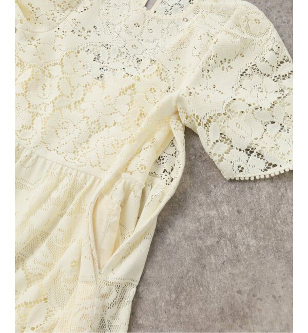 IENA LA BOUCLE「SEA NEW YORK/シー ニューヨーク ARIANNA LACE SSLV MIDI DRESS RS26-061」|ワンピース|