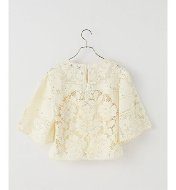 IENA LA BOUCLE「SEA NEW YORK/シー ニューヨーク ARIANNA LACE SSLV TOP RS26-059」|シャツ・ブラウス|