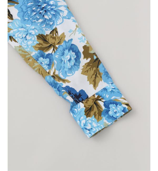 EDIFICE「fursac (フルサック) Dark Flower Print Open Collar シャツ」|シャツ・ブラウス|