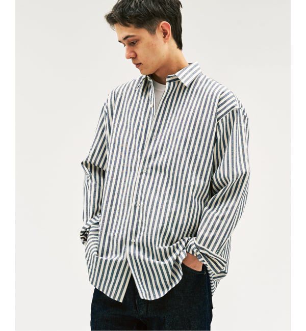 417 EDIFICE「【SIDOGRAS / シドグラス】LE JAPON ATELIER Akita シャツ」|シャツ・ブラウス|ブルー