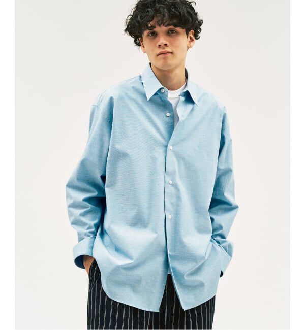 417 EDIFICE「【SIDOGRAS / シドグラス】LE JAPON ATELIER Akita シャツ」|シャツ・ブラウス|サックスブルー