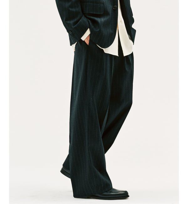 417 EDIFICE「LE JAPON ATELIER 【KANKO&times;417】パンツ」|スラックス|ブラック