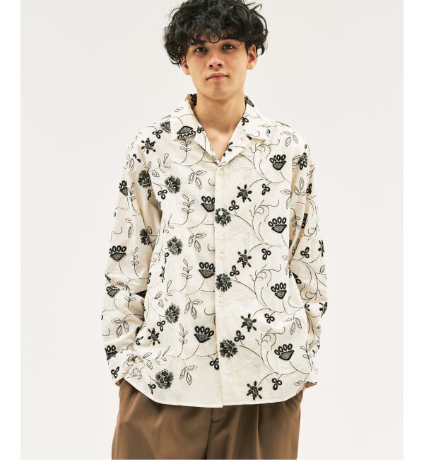 417 EDIFICE「P.A EMBROIDERY シャツ」|シャツ・ブラウス|ホワイト