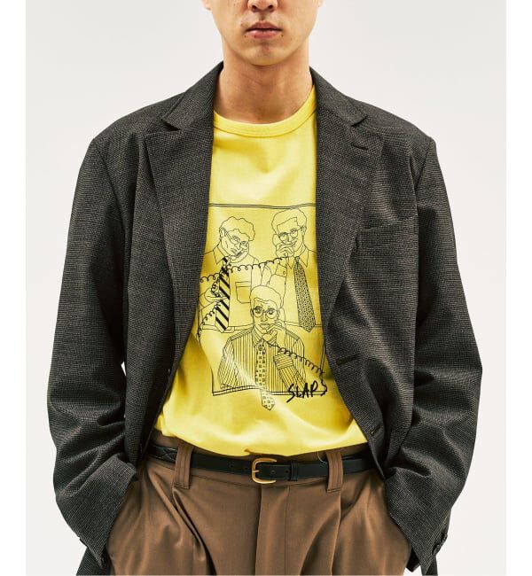 417 EDIFICE「SLAPS GRAPHIC L/S Tシャツ」|Tシャツ・カットソー|イエロー A