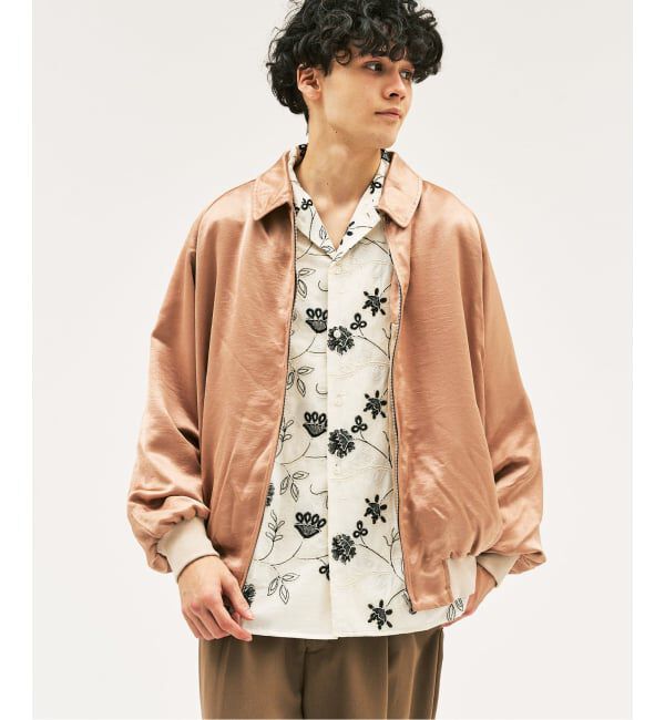 417 EDIFICE「サテンリバーシブルブルゾン」|その他|ピンク A