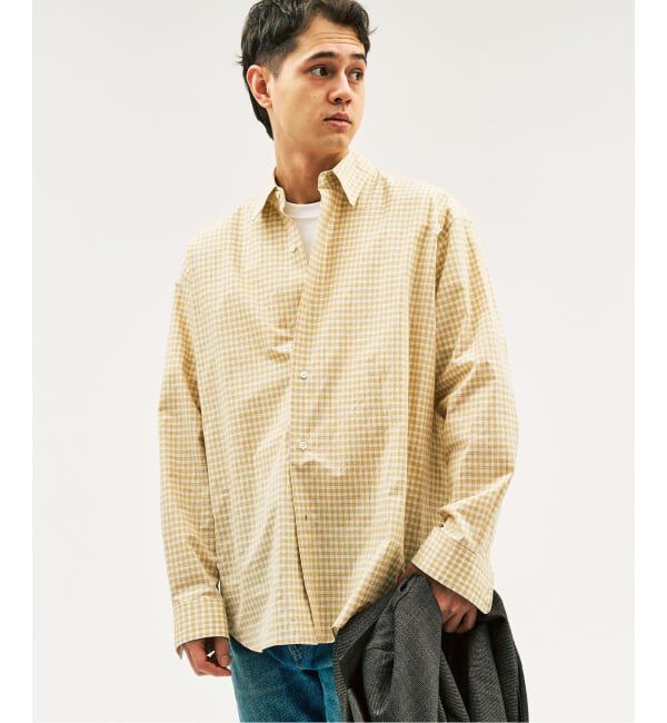 417 EDIFICE「LE JAPON ATELIER Akita Regularシャツ」|シャツ・ブラウス|イエロー