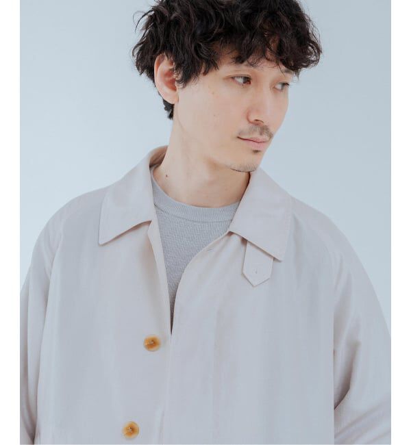 EDIFICE「《予約》ライトウェイト タフタ コート」|ステンカラーコート|