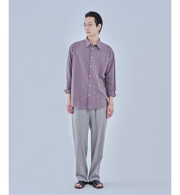 EDIFICE「《予約》コットンリネン ギンガム レギュラー シャツ」|シャツ・ブラウス|