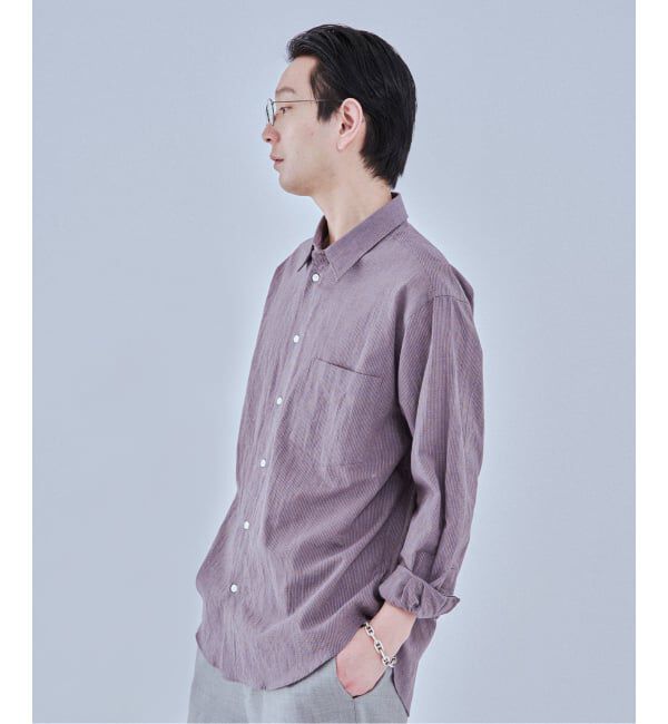 EDIFICE「《予約》コットンリネン ギンガム レギュラー シャツ」|シャツ・ブラウス|