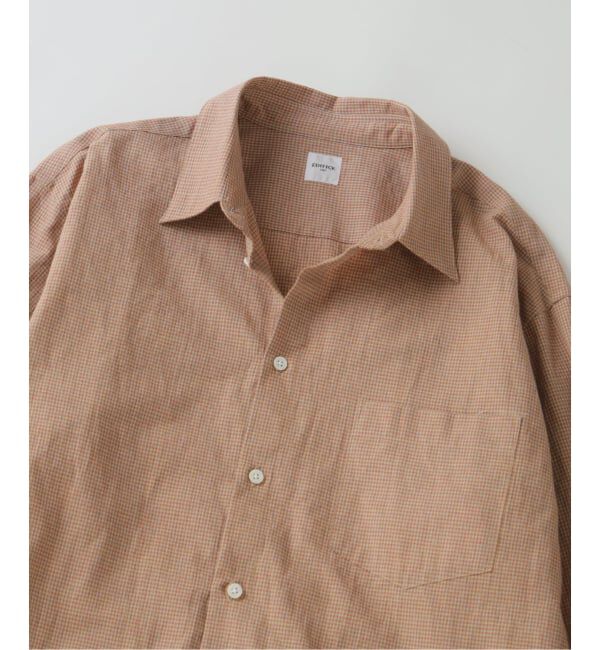 EDIFICE「《予約》コットンリネン ギンガム レギュラー シャツ」|シャツ・ブラウス|