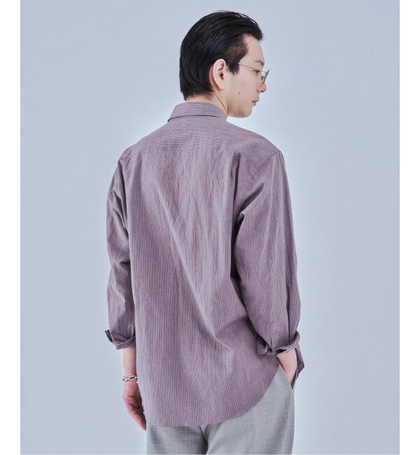 EDIFICE「《予約》コットンリネン ギンガム レギュラー シャツ」|シャツ・ブラウス|