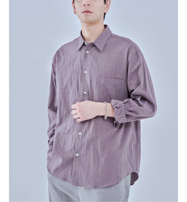 EDIFICE「《予約》コットンリネン ギンガム レギュラー シャツ」|シャツ・ブラウス|