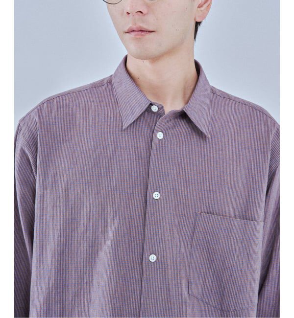 EDIFICE「《予約》コットンリネン ギンガム レギュラー シャツ」|シャツ・ブラウス|