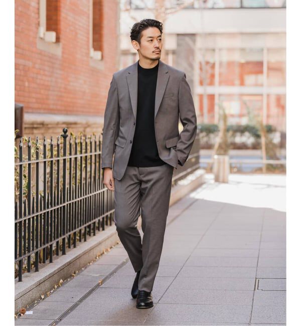 EDIFICE「《予約》"抗菌防臭＆シワ防止機能" ワルツ ツイル 2ボタン ジャケット」|スーツ|