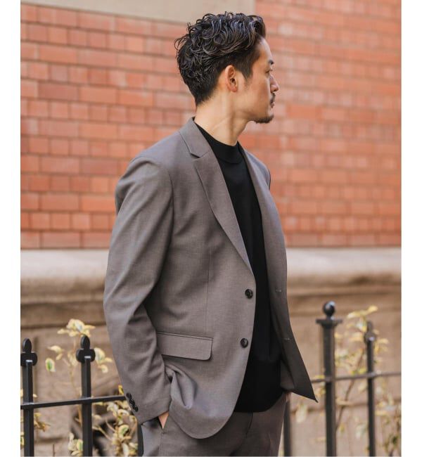 EDIFICE「《予約》"抗菌防臭＆シワ防止機能" ワルツ ツイル 2ボタン ジャケット」|スーツ|