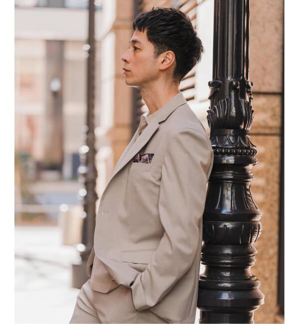 EDIFICE「《予約》"抗菌防臭＆シワ防止機能" ワルツ ツイル 2ボタン ジャケット」|スーツ|