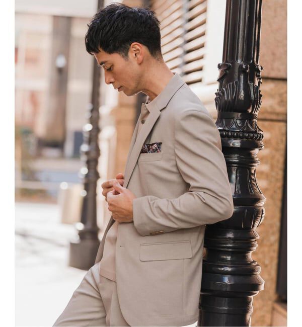 EDIFICE「《予約》"抗菌防臭＆シワ防止機能" ワルツ ツイル 2ボタン ジャケット」|スーツ|