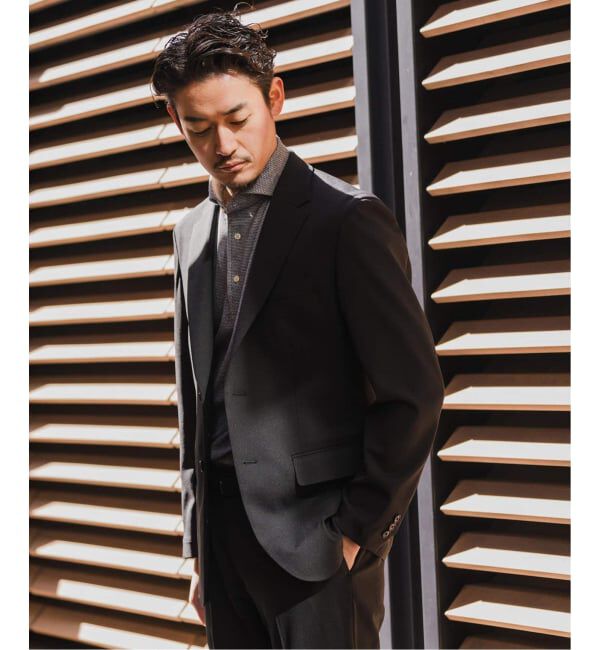 EDIFICE「《予約》"抗菌防臭＆シワ防止機能" ワルツ ツイル 2ボタン ジャケット」|スーツ|