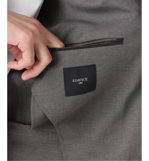 EDIFICE「《予約》"抗菌防臭＆シワ防止機能" ワルツ ツイル 2ボタン ジャケット」|スーツ|