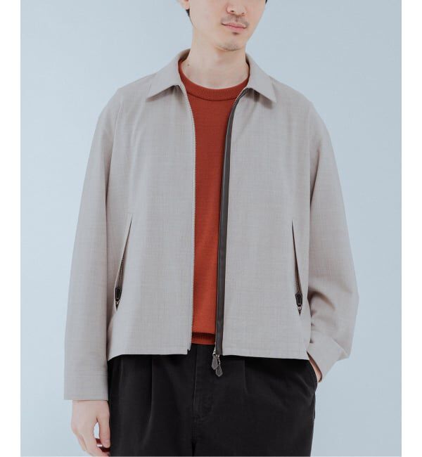 EDIFICE「《予約》LEATHER-TRIMMED シャツ ジャケット」|その他|ベージュ