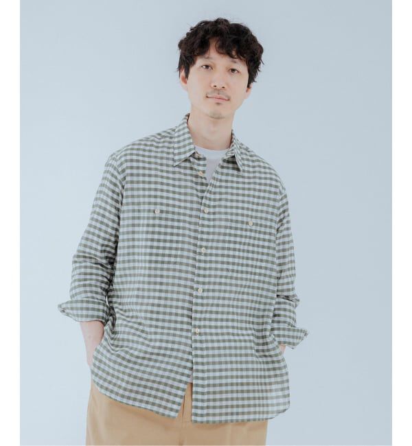 EDIFICE「《予約》ETS.MATERIAUX(マテリオ) US ネイビー シャツ」|シャツ・ブラウス|