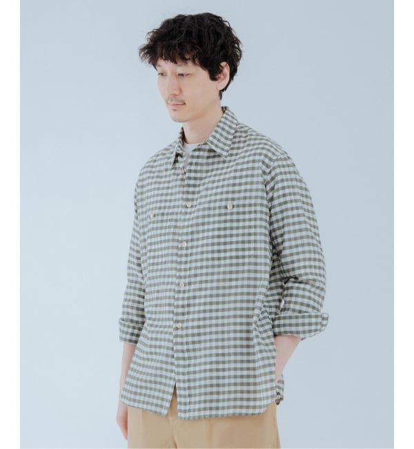 EDIFICE「《予約》ETS.MATERIAUX(マテリオ) US ネイビー シャツ」|シャツ・ブラウス|