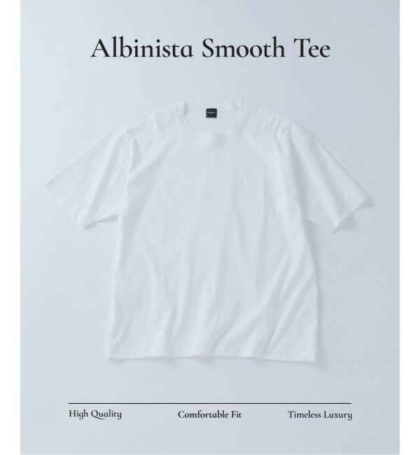 EDIFICE「《予約》アルビニスタ スムース Tシャツ」|Tシャツ・カットソー|ホワイト