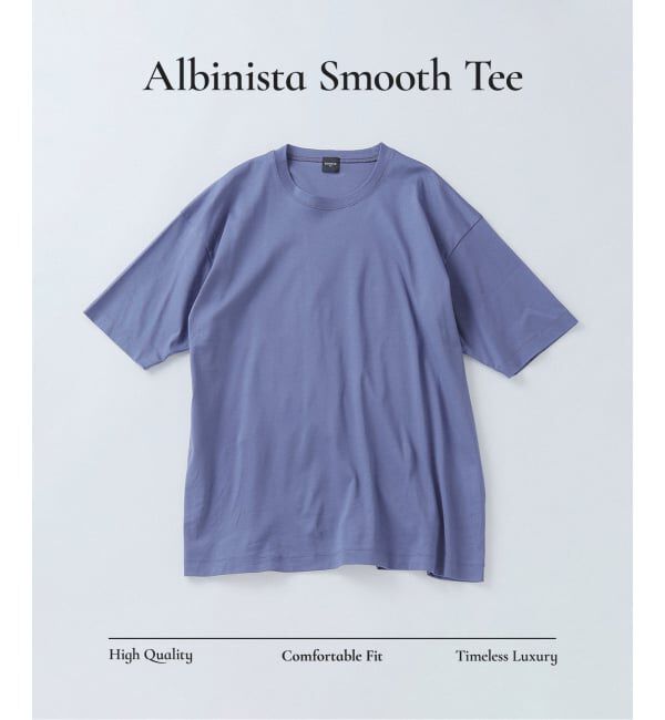EDIFICE「《予約》アルビニスタ スムース Tシャツ」|Tシャツ・カットソー|ブルー A